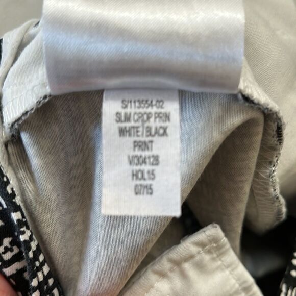 GAP Women’s Black & White Plaid Slim Crop High Rise Trouser Pants Size 4… - Picture 12 of 13